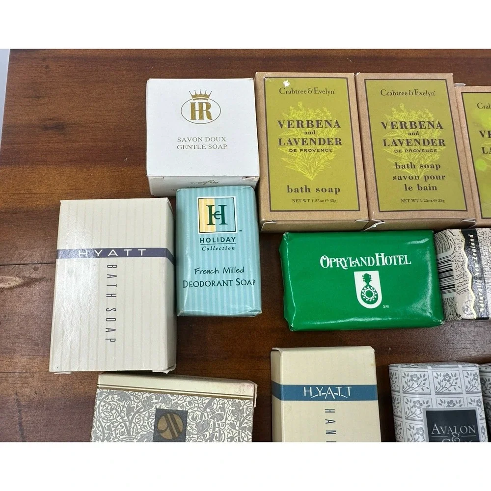 Vintage Lot of 15 Hotel Motel Resort Travel Size Mini Bar‎ Bath Soaps